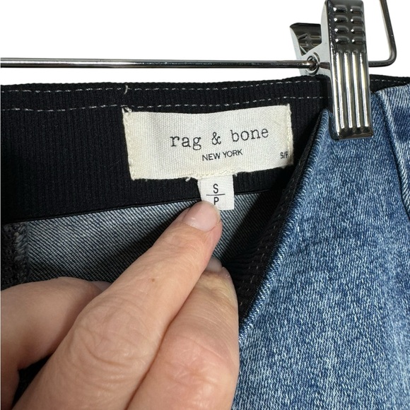 rag & bone | Nina High Rise Pull On Jean in Pearl Small - Picture 5 of 8